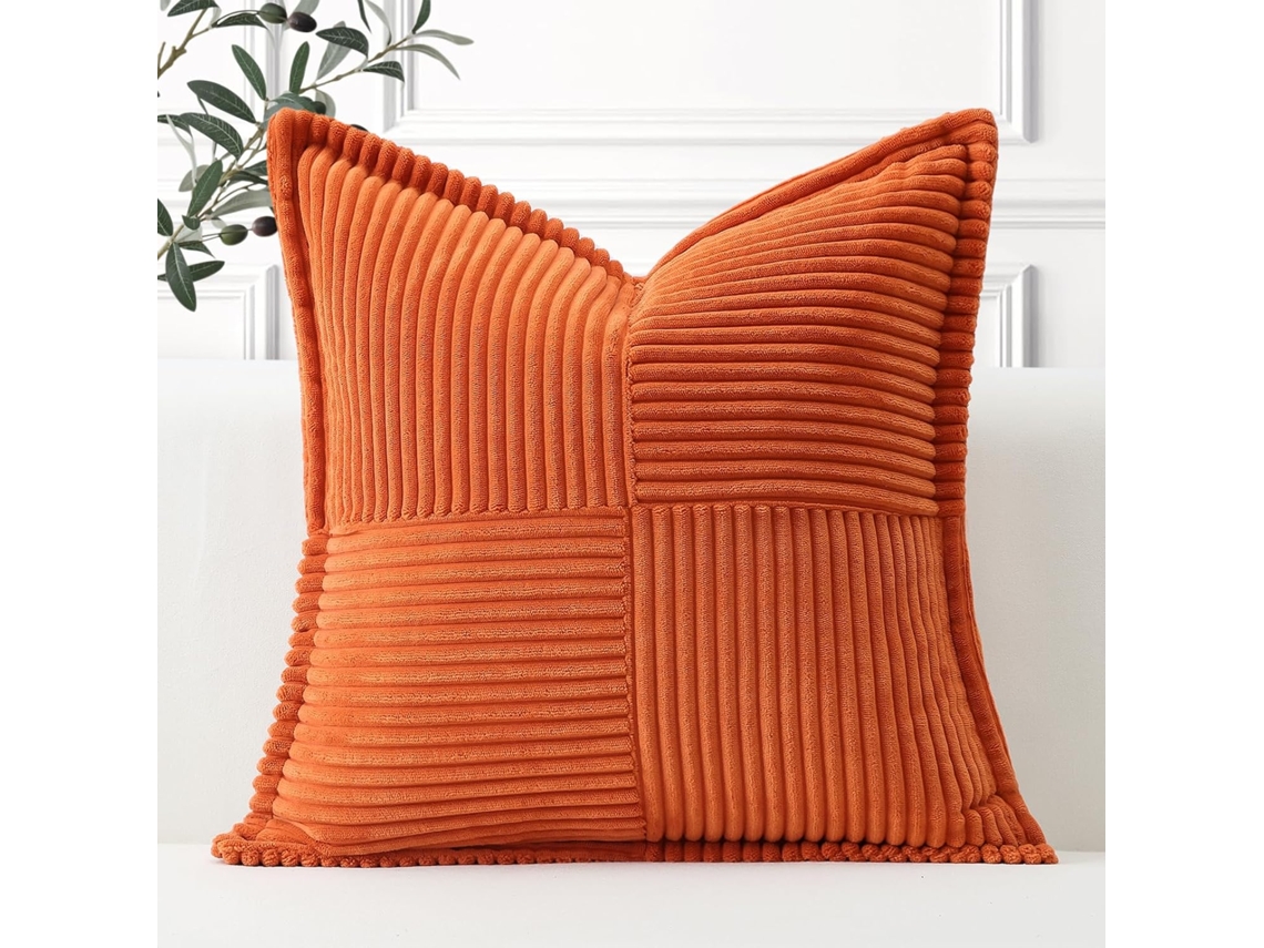 Capa Veludo Cotelê Macia 45x45cm