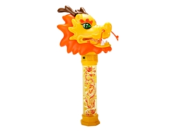 Bastão de bolhas dragon dance amarelo, configuração padrão para diversão e festas LAXISCREED