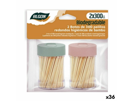 Palitos Dentais Algon Conjunto 600 Peças (36 Unidades)