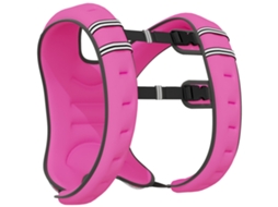 Casaco Ponderado 8kg Respirável com Bolso e Alças, em Tecido Oxford, 40x35 cm, rosa BTFORUS