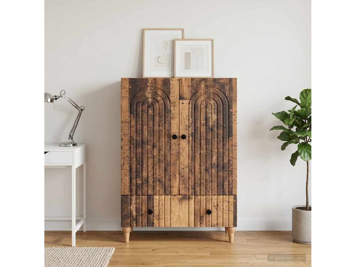 Vidaxl Buffet Madeira Antiga 66 X 34,5 X 95 Cm Derivados De Madeira