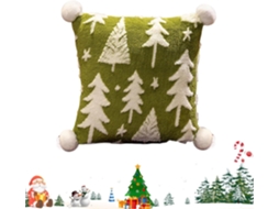 Capa De Natal, Almofada Decorativa Para As Festas De Inverno | Almofada Macia Estilo Boho Para Sofá, Gokoco