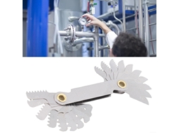Conjunto De Ferramentas Para Torno Aço Com Medidor Passo Rosca Métrica 55a 60 Graus Roscas Imperiais, Kit De Medição, 6