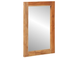 Espelho Retangular De Parede Com Moldura De Acácia Maciça Vidaxl Brown Solid Acacia Wood (50x2.5x70 Cm)