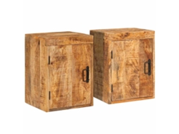 Vidaxl Mesa-de-cabeceira 2 Unid. Castanho 35 X 33 X 48 Cm