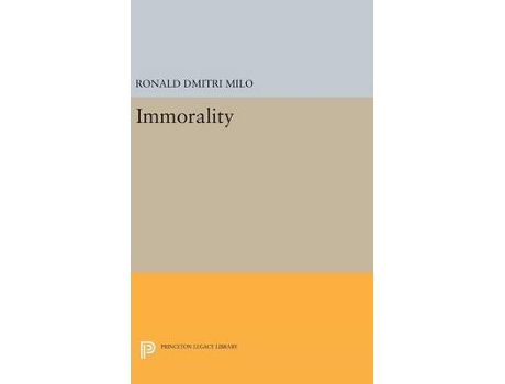 Livro immorality de ronald dmitri milo (inglês)