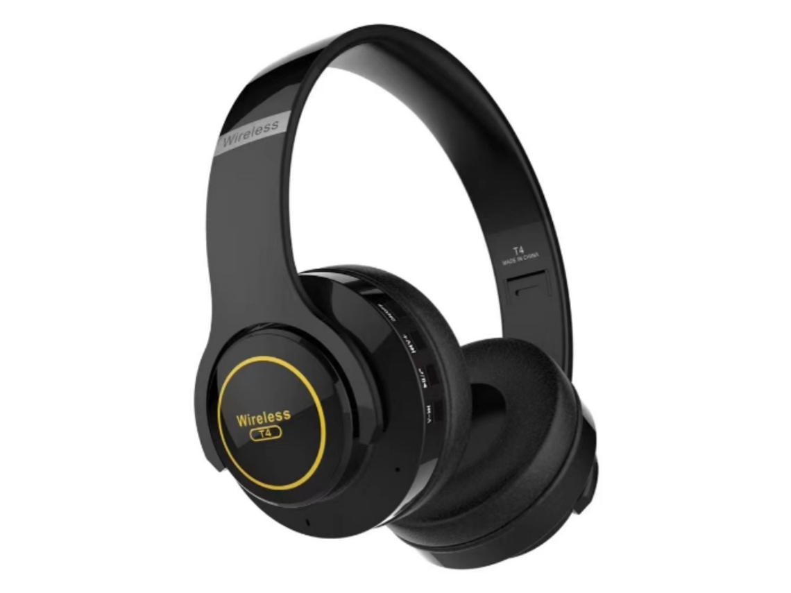 Auscultadores Bluetooth Ydcy T4 On Ear Preto