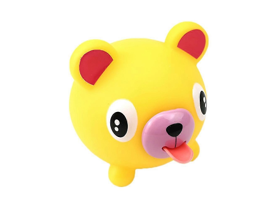 Brinquedo De Urso Amarelo Macio Com Som Para Bebês