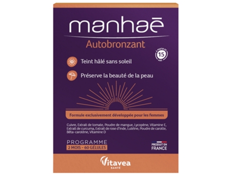 Manhaé Autobronzeador 60 Cápsulas VITAVEA