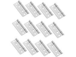 Conjunto De 12 Dobradiças Silenciosas Aço Inoxidável Reforçado Para