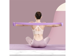 Faixa Elástica Yoga 1,5m 22 Libras Espessada Roxa,banda Resistência Treino Muscular Costas Pernas Casa Ginásio Equipamento Fitness Premium STELASPLEN