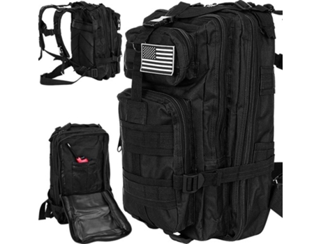 Mochila Turística Pequena Preta 23089 Trizand