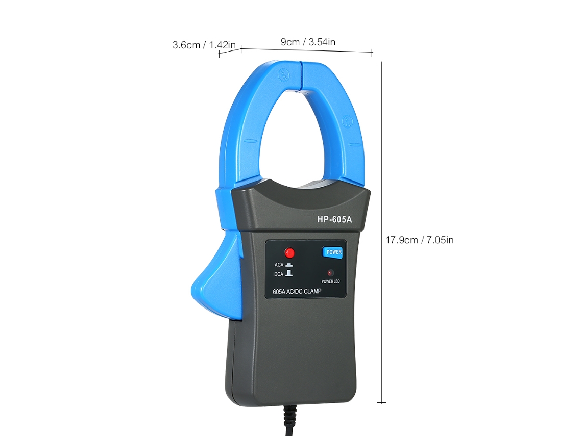 Probador De Pinza De Corriente Ca/cc 600a Hp-605a Adaptador Para Multímetro