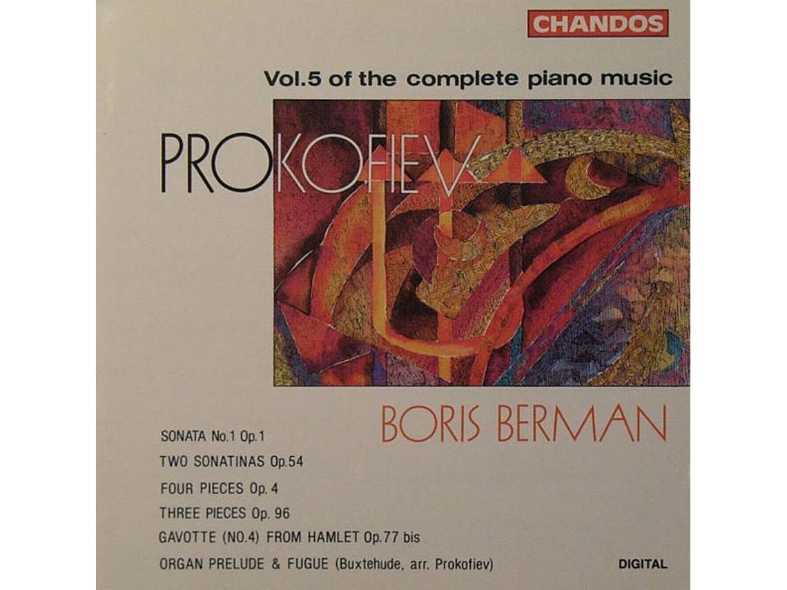 CD Prokofiev - Boris Berman - Boris Berman - Sonatas And Interludes For Prepared Piano (1946-48) (1CDs)
