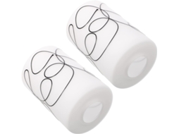 Tampa De Vidro Cilíndrica De 2 Peças Para Luminária Pendente Decorativa De Substituição Para Lustres.