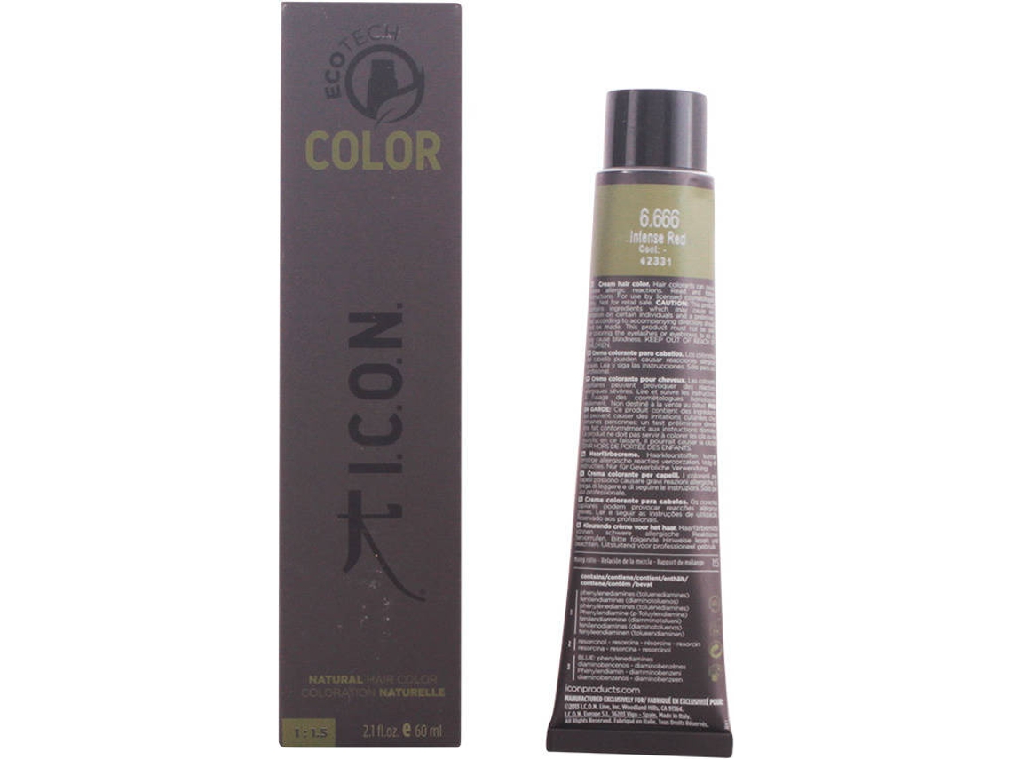 Coloração I.C.O.N. Ecotech Color Natural Color 6 666 Intense Red (60 ml)