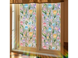Película para Vitral, Película de Privacidade por Adsorção Electrostática, Bloqueia os Raios Uv, 40 Cm X 100 Cm HEXINYIGJLY
