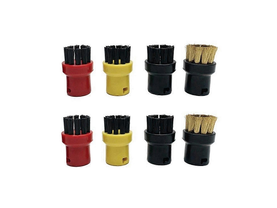 Conjunto De 8 Peças De Panos Para Esfregão A Vapor Karcher Com Escovas De Nylon E Cobre Para Limpeza Profunda._glo