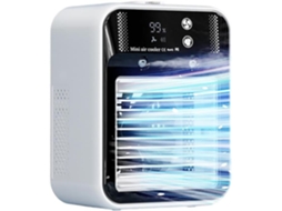 Climatizador Portátil 4 em 1 com Tela Lcd, Usb e Ventilador Recarregável AQUAFORGE