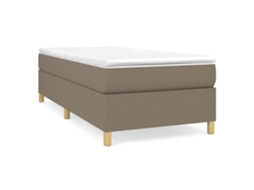 Box Spring Bed, Box Spring Beds Vidaxl Cinzento-acastanhado Tecido (80 X 200 Cm)
