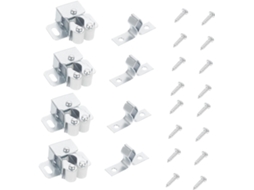 Conjunto De 35 Fechos Porta Armário Popetpop, Resistentes, Em Aço Laminado A Frio, Com Roletes Duplos, Ideais