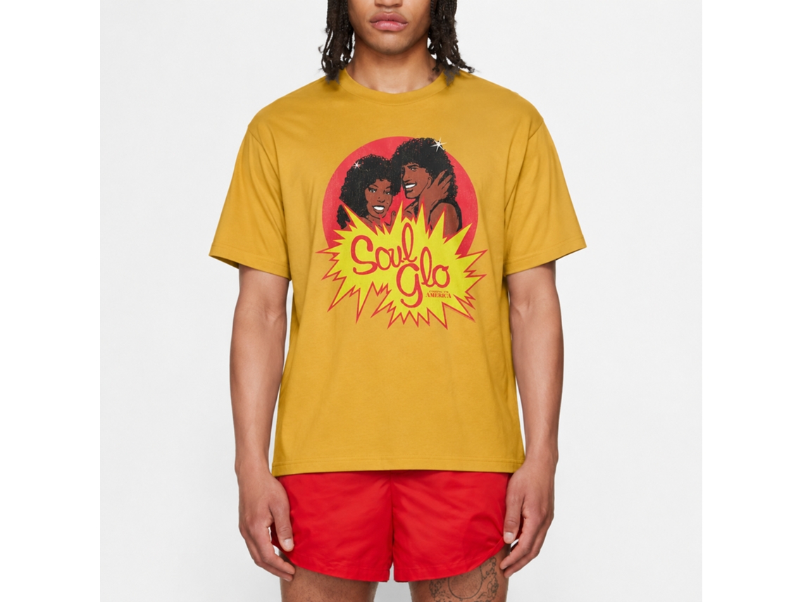 Rockinstone Coming To America Full Color Soul Glo Solid Ginger Adult T-shirt Size:xxl