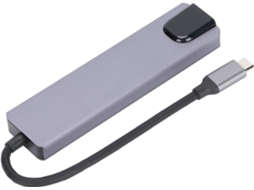 Docking Hub 5 Em 1 Com Expansão Usb, Suporte Para Vídeo 4k E