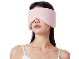Máscara de Dormir Dupla Face, Ideal para Viagens, 66x12 Cm AQUAFORGE (rosa)