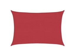 Maison Exclusive - Para-sol Estilo Vela 160 G/m² 5x6 M Pead Vermelho