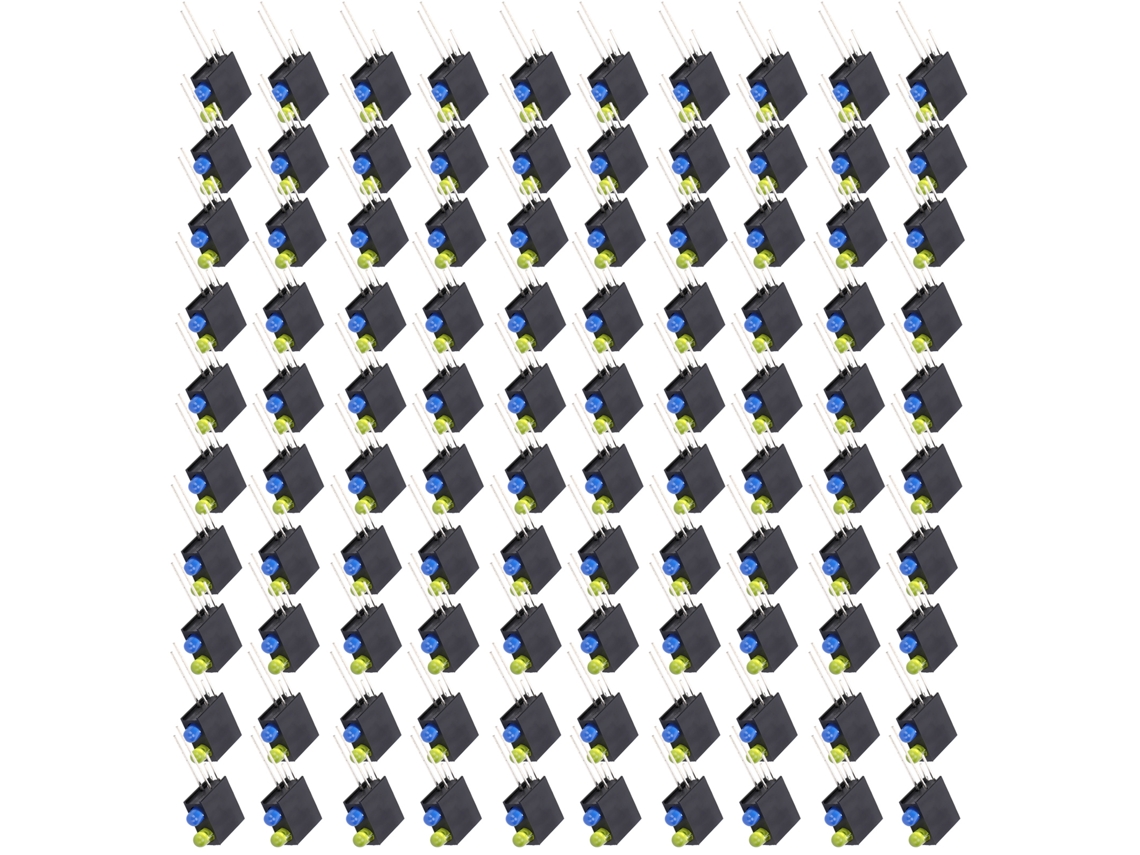 Base Lâmpada Led 100un 90° Buraco Duplo