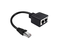 Cabo Divisor Ethernet Rj45 1 Macho Para 2 Fêmeas Lan Ethernet Cabos Divisores Slowmoose