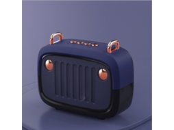Alto falante Bluetooth MDUG criativo BS32D com desenho (azul)