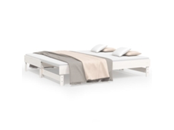 Estrutura Sofá cama de Puxar em Pinho Maciço Branco MAISON EXCLUSIVE (90x190 cm)