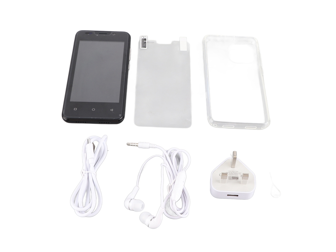 Smartphone Desbloqueado 3g 4.66 Polegadas Tela Touch Android 11 1gb Ram 8gb Rom Bateria 3000mah Dual Sim Preto Plug Uk
