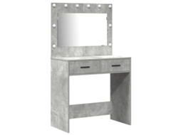 Conjunto 2 Mesa De Vestir Vidaxl Cinzento Derivados De Madeira (78,5 X 41 X 135 Cm)