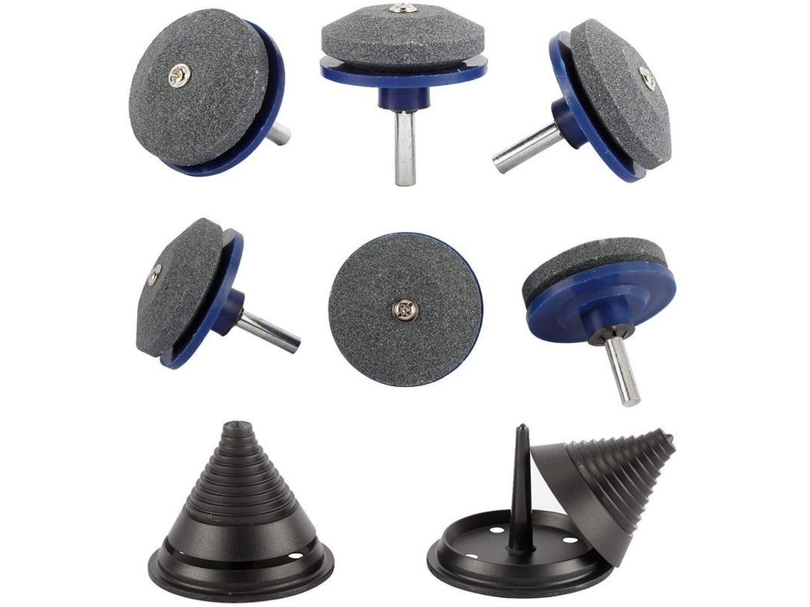 Afilador De Lâminas De Corta-grama Linjou Com Equilibrador, 6 Afiladores E 2 Equilibradores De Lâminas
