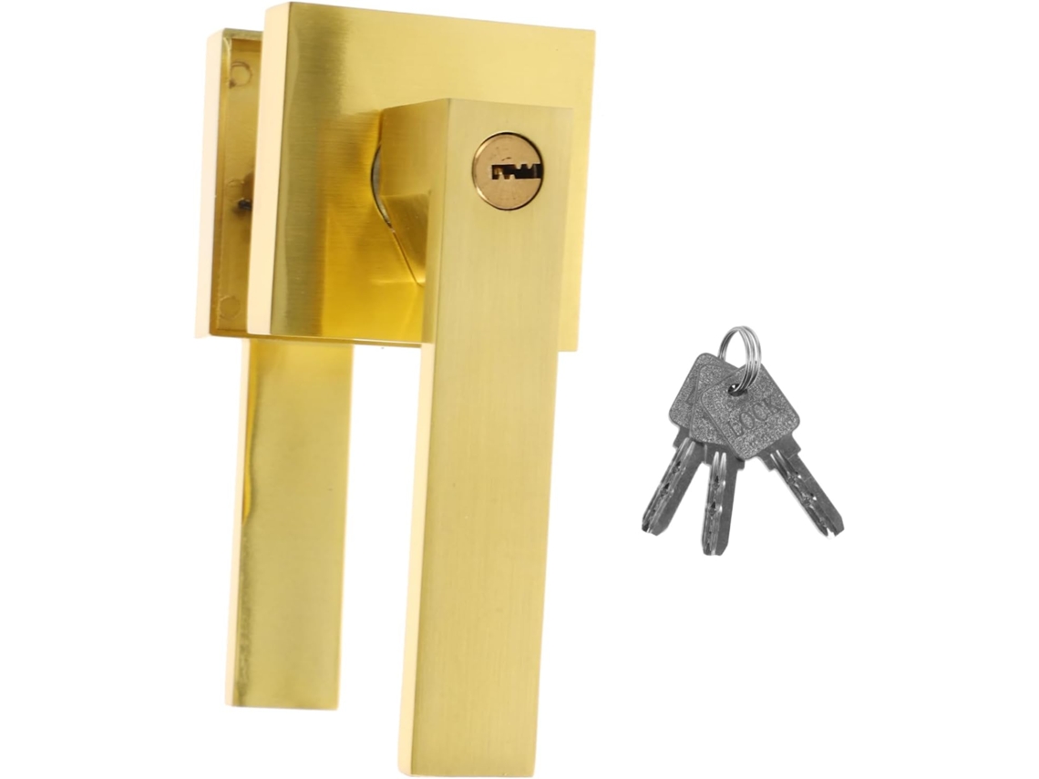 Maçaneta De Porta Em Liga Alumínio Com Fechadura, Kit De Fechadura Resistente Para Porta Quarto, Fácil Instalação