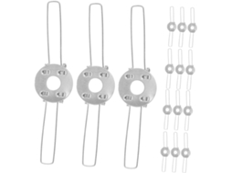 Conjunto De 30 Peças De Presilhas De Mola Para Luminárias, Incluindo Suportes E Fixadores Para Abajures.