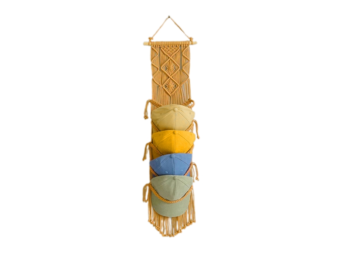 Suporte De Chapéu De Parede Para Armazenamento E Decoração Bohemia