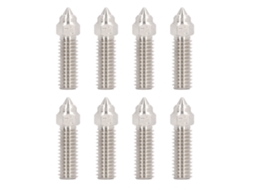 8 Peças Bico Extrusor M6 0.4mm Cobre Cromo Zirconio Alta Condutividade