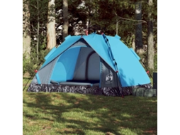 Tenda De Campismo Cúpula Para 3 Pessoas Libertação Rápida Azul