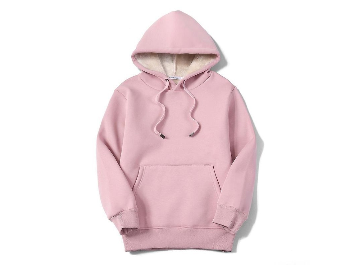 2026 sudadera com Capuz para Mulher com Forro de Sherpa Fleece Aconchegante Casual Inverno