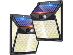 Fita de led externa com sensor de movimento 320 leds conjunto com 2 unidades alimentada por energia solar AQUAFORGE