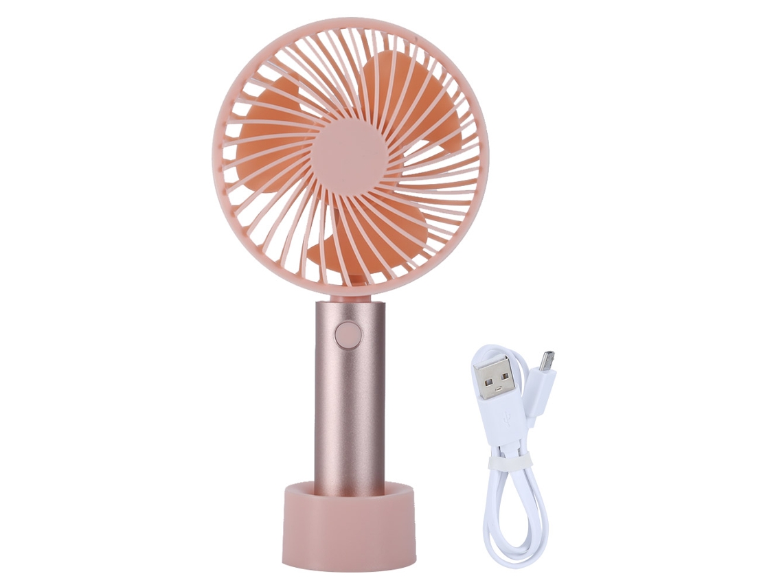 Ventilador Portátil Mini Usb Recarregável Branco Ajustável