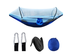 Hammock Camping com Mosquiteiro Azul Claro