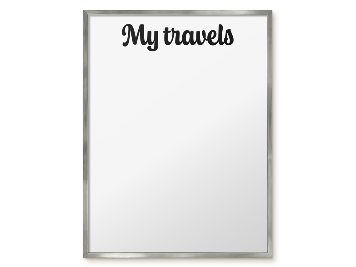 Magnetic Wall Board My Travels For The Office Espelharte (60x80 Cm)