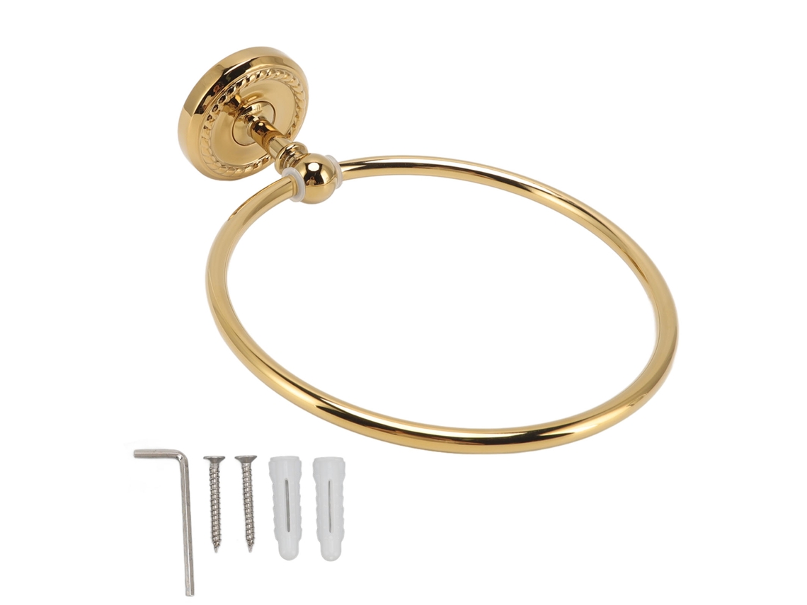 Anel para Toalhas Banheiro Dourado S/MARCA