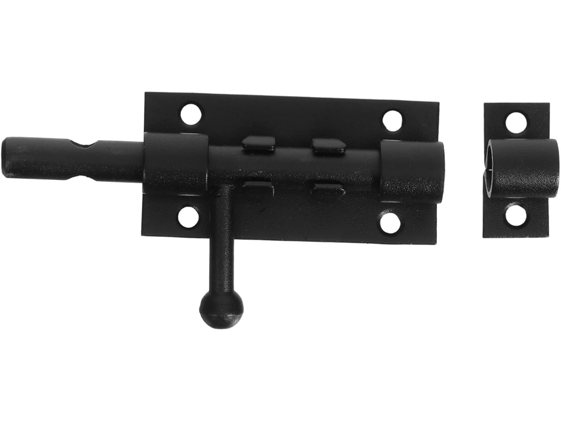 Fechadura Deslizante De Aço Inoxidável Uonlytech 4 Polegadas Com Design Antirroubo Portas Banheiro E Jardim