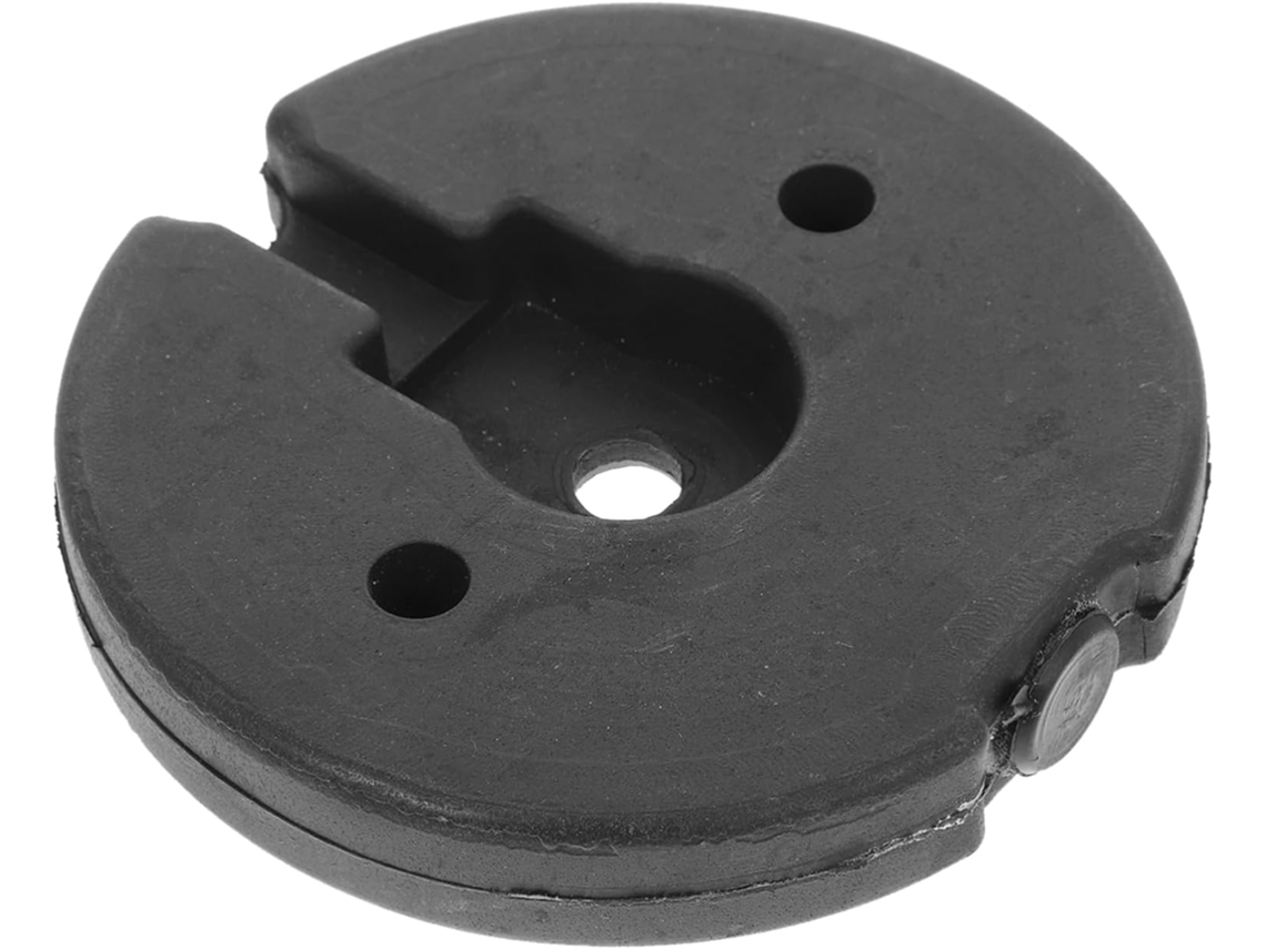 Base De Plástico Preto Para Luminária De Chão, Com Peso E Acabamento Duráveis.