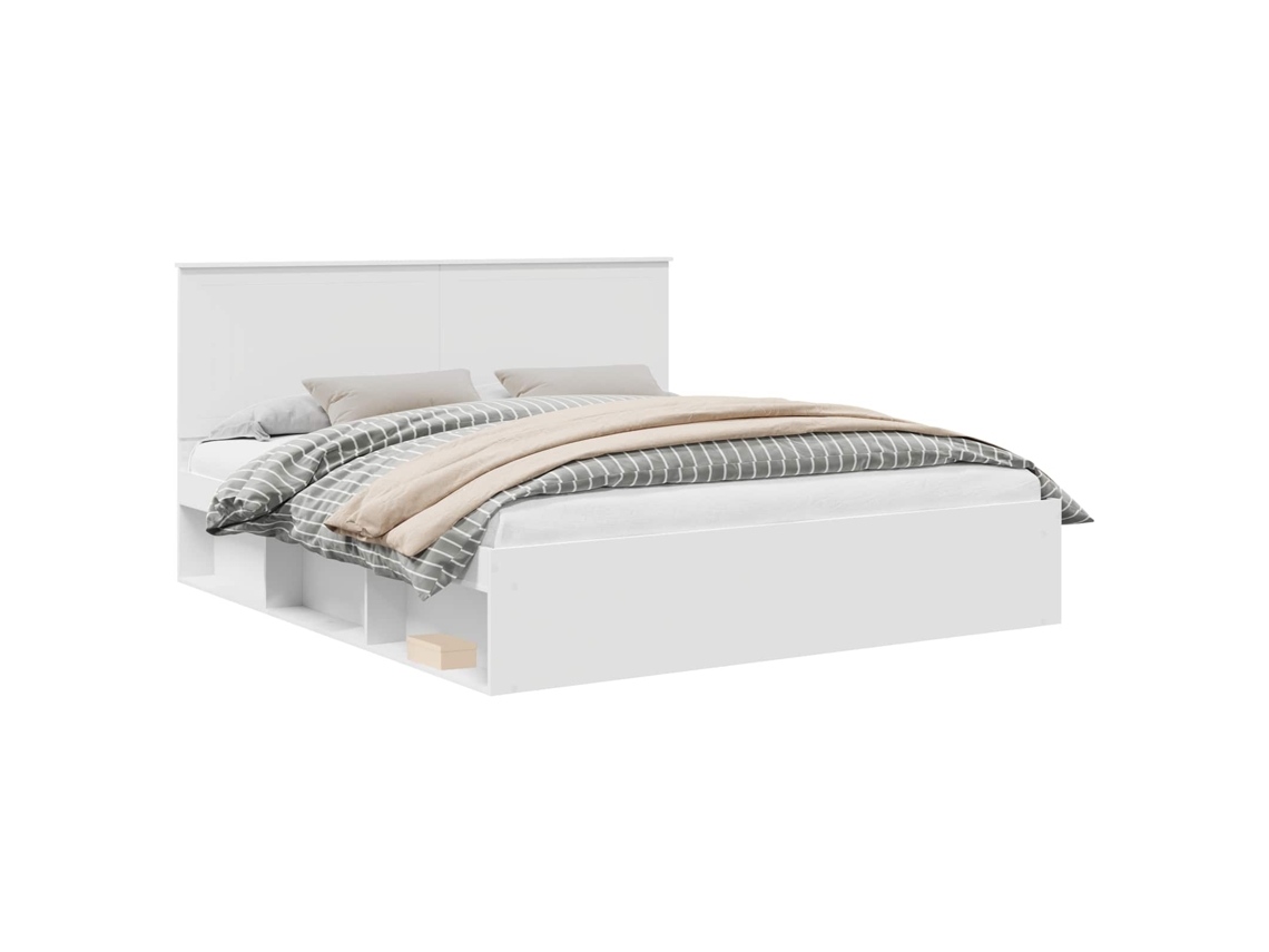Estrutura da Cama com Cabeceira Branco 180 X 200 Cm MAISON EXCLUSIVE